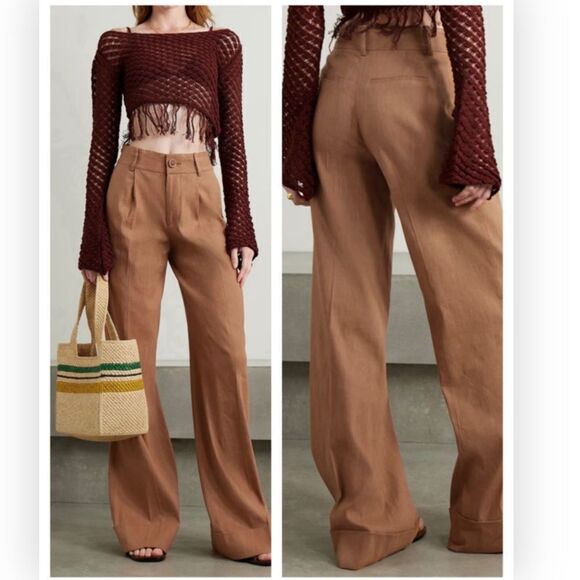 ALICE + OLIVIA Tomasa High Rise Pleated Pants size 4 NWT $350 - Picture 1 of 7